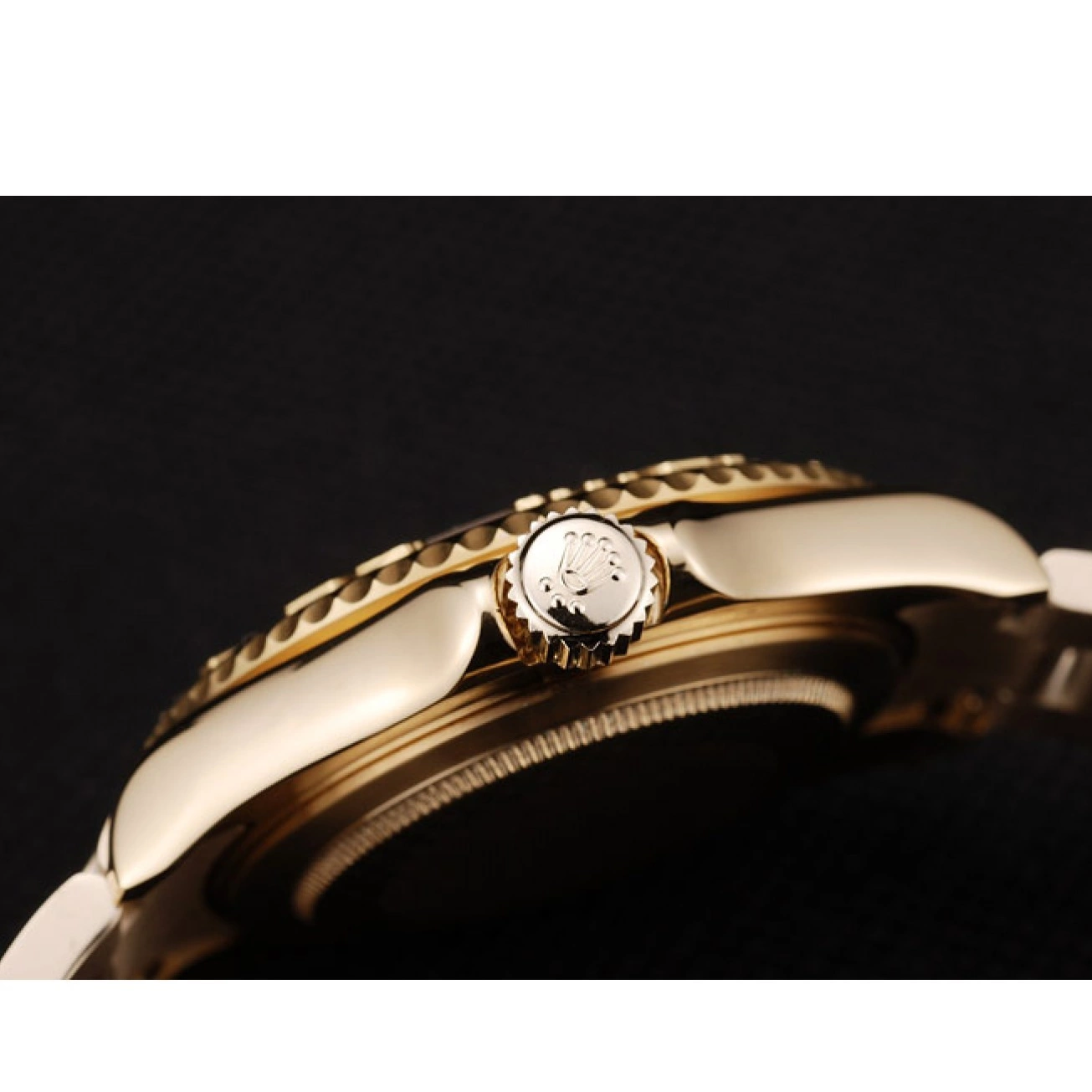 Aaa replica Rolex Yacht Master Gold Dial Gold 98232 Bezel 0604